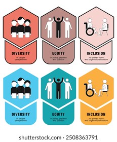 symbol diversity equity community belonging workplace together teamwork different people connection collaboration friendly multiethnic positive workplace children greetingexpertise policy partnership 