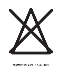 Symbol do not bleach icon on white background