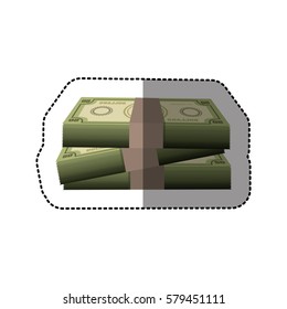 symbol dollar bills icon image, vector illustration design
