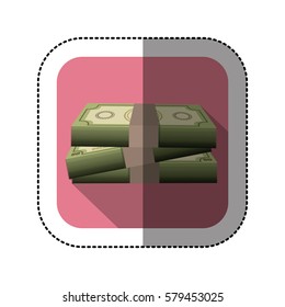 symbol dollar bills icon image, vector illustration design
