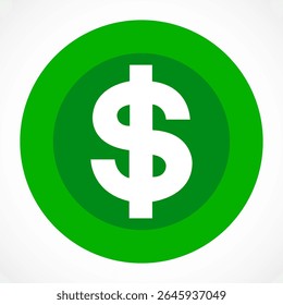 Symbol dollar. Usd currency symbol. Vector illustration