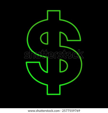 Symbol dollar. Usd currency symbol. Vector illustration