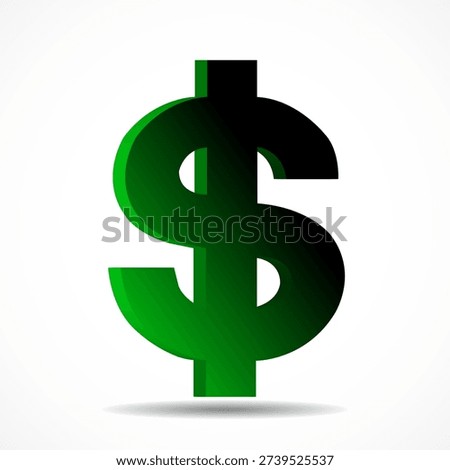 Symbol dollar. Usd currency symbol. Vector illustration
