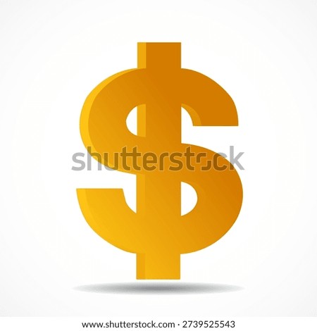 Symbol dollar. Usd currency symbol. Vector illustration