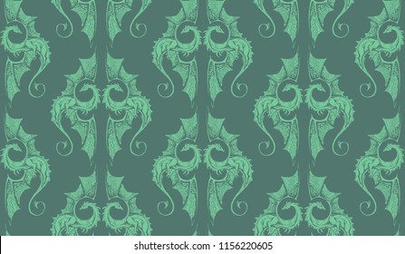 symbol dragon pattern green wallpapers background pastel