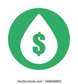 Symbol drop with the weight sign inside icon image