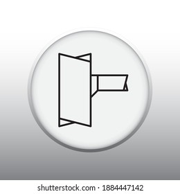 Symbol of Duct Tack Off, No Dapper Vector illustration Symbol of Mechanical System