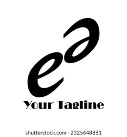 Symbol E letter logo on white background, can be used for art companies, sports, etc