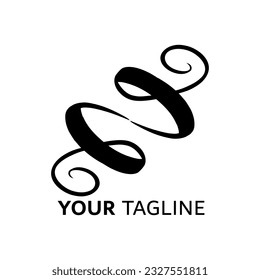 Symbol E letter logo on white background, can be used for art companies, sports, etc