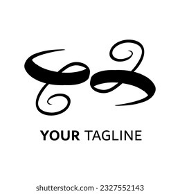 Symbol E-Buchstabe Logo auf weißem Hintergrund, kann für Kunstfirmen, Sport usw. verwendet werden