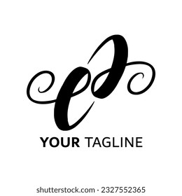 Symbol E letter logo on white background, can be used for art companies, sports, etc