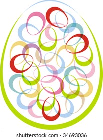 The symbol of Easter for design projects, vector illustration