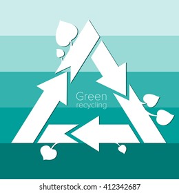 Symbol. Eco. Recycled. Nature. Vector