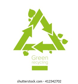 Symbol. Eco. Recycled. Nature. Vector