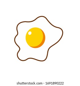 Fried egg cartoon icon 18800581 PNG