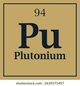 symbol for the element plutonium with atomic number with two colors