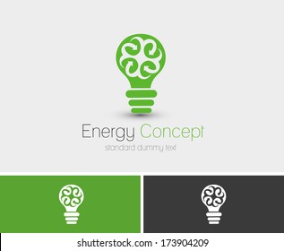 Symbol of Energy Concept, isolated vector design