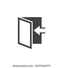 símbolo de entrada, icono, arte vectorial.