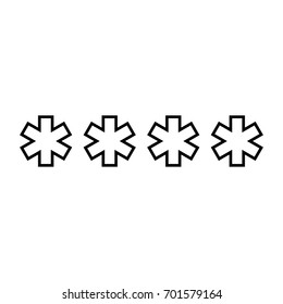 Symbol  enter password icon .