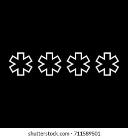 Symbol  enter password icon .