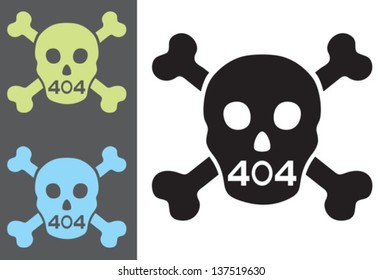 Symbol with a error 404. Vector. EPS-10 (non transparent elements,non gradient)
