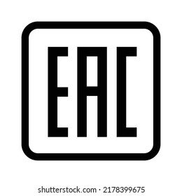 (ЕАС) Symbol - Eurasian Conformity mark - Packaging Symbols, industrial storage stacking 