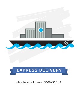 Symbol express delivery shipping. Shipping icon, 