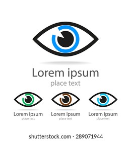 Symbol of eye.Template for design.