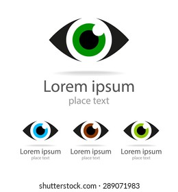 Symbol of eye.Template for design.