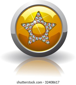 Symbol of the Favorites, inlaid with precious stones "Swarovski"