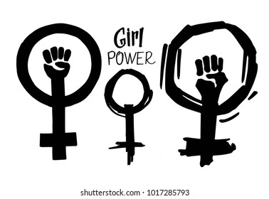 Symbol Of Feminism. Vector