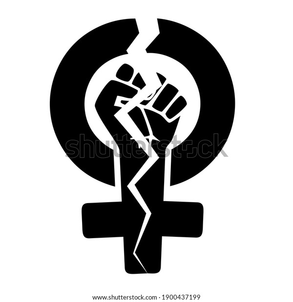 Symbol Feminist Movement Female Gender Symbol Stock Vector Royalty Free 1900437199 Shutterstock