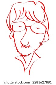 symbol, figure, man, using lines to create images, used in graphics