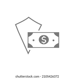 The symbol of finance security. banking security system icon. 
