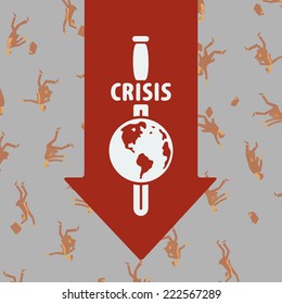 Symbol of the financial crisis