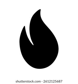 symbol fire on white background