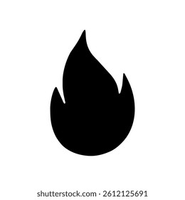 symbol fire on white background