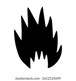 symbol fire on white background