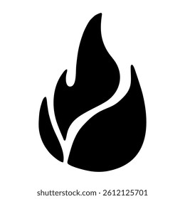 symbol fire on white background