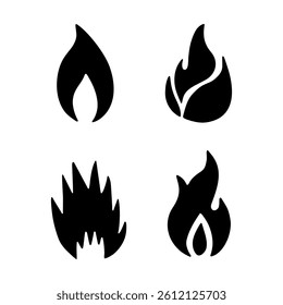 symbol fire on white background
