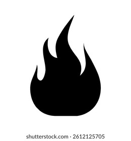 symbol fire on white background