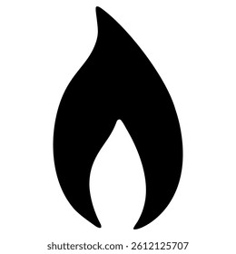 symbol fire on white background