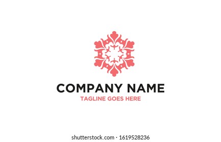 Symbol Flowers Vector Logo Design Inspirations