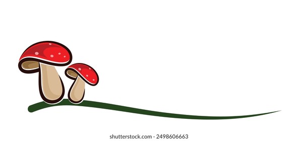 The symbol with a forest mushrooms.
