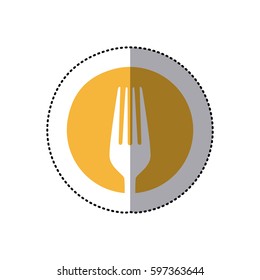symbol fork tool icon, vector illustraction design image