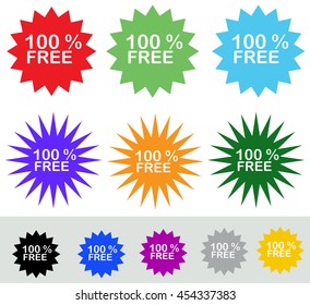 Symbol of free discount
