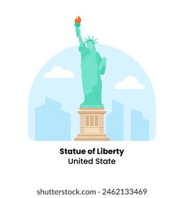 A symbol of freedom and democracy, standing tall in New York Harbor