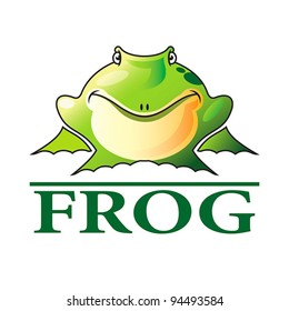 symbol of the frog. icon. vector illustration