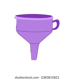 symbol funnel cartoon. shape filter, step target, element blank symbol funnel sign. isolated symbol vector illustration
