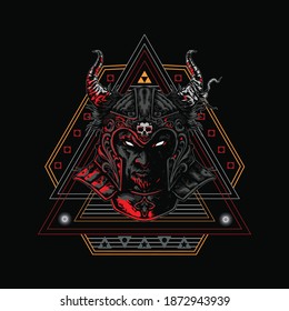 symbol gladiator illustration perfect for design